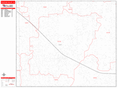 Fountain Valley Digital Map Red Line Style